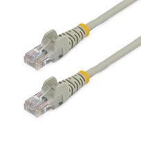 StarTech.com 0,5m Gray Cat5e Patch Cable with Snagless RJ45 Connectors - Short Ethernet Cable - 0,5m Cat 5e UTP Cable - Patch-Kabel - RJ-45 (M) bis RJ-45 (M) - 50cm - UTP - CAT 5e - ohne Haken, verseilt - Grau (45PAT50CMGR)