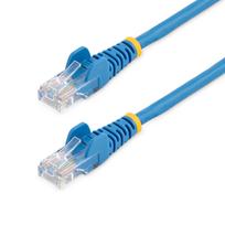 StarTech.com 0,5m Blue Cat5e Patch Cable with Snagless RJ45 Connectors - Short Ethernet Cable - 0,5m Cat 5e UTP Cable - Patch-Kabel - RJ-45 (M) bis RJ-45 (M) - 50cm - UTP - CAT 5e - ohne Haken, verseilt - Blau (45PAT50CMBL)