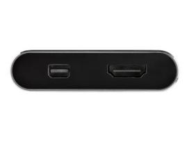 StarTech.com USB C Multiport Video Adapter - 4K 60Hz USB-C to HDMI 2.0 or Mini DisplayPort 1.2 Monitor Display Adapter - HBR2 HDR - Videoschnittstellen-Converter - Mini DisplayPort / HDMI - USB-C (M) bis HDMI, Mini DisplayPort (W) - 20.5 m - Space-grau - 4K Unterstützung, aktiv