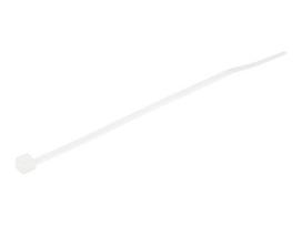 StarTech.com 10,20cm (4)(10cm) Cable Ties, 7/8(22mm) Dia, 18lb(8kg) Tensile Strength, Nylon Self Locking Zip Ties, UL Listed, 100 Pack, White (CBMZT4N) - Kabelbinder - 10.16 cm - weiß (Packung mit 100)
