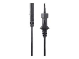 StarTech.com 2m (6ft) Laptop Power Cord, EU Plug to C7, 2.5A 250V, 18AWG, Notebook / Laptop Replacement AC Power Cord, Printer/Power Brick Cord, Europlug to IEC 60320 C7 - Laptop Charger Cable, Black (752E-2M-POWER-LEAD) - Stromkabel - Eurostecker (S) zu IEC 60320 C7 - Wechselstrom 250 V - 2.5 A - 2 m - Schwarz