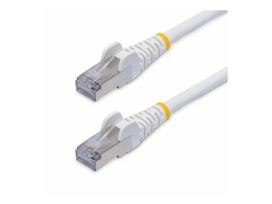StarTech.com 2,0mWhite CAT8 Ethernet Cable, Snagless, S/FTP, 25G/40G - Patch-Kabel - RJ-45 (M) zu RJ-45 (M) - 2,0m - 5,6 mm - S/FTP - CAT 5/5e/6/6a/8 - IEEE 802,3bt/IEEE 802,3ba - ohne Haken, halogenfrei - weiß (NLWH-2M-CAT8-PATCH)