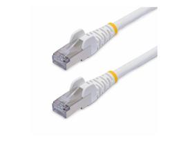 StarTech.com 3,0mWhite CAT8 Ethernet Cable, Snagless, S/FTP, 25G/40G - Patch-Kabel - RJ-45 (M) zu RJ-45 (M) - 3,0m - 5,6 mm - S/FTP - CAT 5/5e/6/6a/8 - IEEE 802,3bt/IEEE 802,3ba - ohne Haken, halogenfrei - weiß (NLWH-3M-CAT8-PATCH)