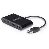 StarTech.com 4-Port USB2.0 Hub, USB Bus Powered, Small Travel Mini USB Hub, USB2.0 Splitter, Multi-Port Portable USB Hub, 480Mbps, Overcurrent Protection (OCP) - Hub - 4 x USB2.0 - Desktop (ST4200MINI2-USB-HUB)