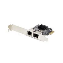 StarTech.com 2-Port Gigabit PCIe Network Adapter Card, TAA Compliant - Netzwerkadapter - PCIe - Gigabit Ethernet x 2 - Schwarz - TAA-konform (ST1000SPEXD4T)