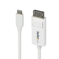 StarTech.com 6.6ft (2m) USB C to DisplayPort 1.2 Cable, Bidirectional - DisplayPort-Kabel - 24 pin USB-C (M) (CDP2DP2MBW)