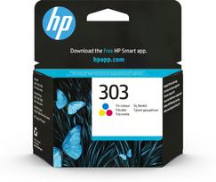 HP 303 4 ml dye-based tri-color Original ink cartridge for Envy Photo 62XX, Photo 71XX, Photo 78XX