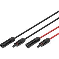 DIGITUS Solarkabel Verlängerung 3m, 6mm², MC4-Anschluss, PV-Kabel 1500V DC, UV-beständig & wetterfest, 2 Kabel, 1x Schwarz, 1x Rot (DK-SCEC66-0030)