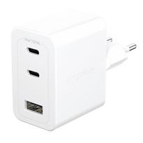 PanzerGlass empower? by ® Turbo 70W Multiple Ladegarät inkl. 2 x USB-C + USB-A | EU Anschluss | Silber Weiss, Drinnen, AC, Weiß