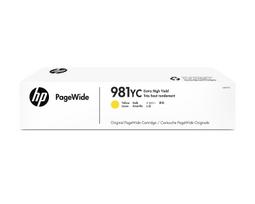 HP 981YC Yellow Contract PageWide Crtg, Original, Tinte auf Pigmentbasis, Gelb, HP, HP PageWide Enterprise Color 556/586, Tintenstrahldrucker