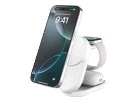Belkin UltraCharge - Kabelloses Ladegerät - 3-in-1, magnetisch, faltbar, mit Qi2 + AC-Netzteil (WIZ037KQWH)