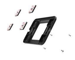 Compulocks IT Mount Secure Laptop Mounting Plate - Montagekomponente (Universalmontageplatte) - für Notebook / Tablet - Schwarz - Standfußmontage