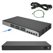 FiberHome S4820-28T-X-AC network switch Managed L2/L3 Gigabit Ethernet (10/100/1000) 1U Black, Grey