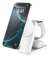 Belkin UltraCharge - Kabelloses Ladegerät - 3-in-1, magnetisch, faltbar, mit Qi2 + AC-Netzteil
