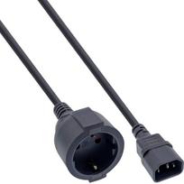 InLine 40er Bulk-Pack Netz Adapter Kabel Kaltgeräte C14 auf Schutzkontakt Buchse - Adapter - 0,5 m (B-16659K)