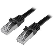 StarTech.com 3,0mBlack Cat6 / Cat 6 Shielded (SFTP) Patch Cable 3m - Patch-Kabel - RJ-45 (M) bis RJ-45 (M) - 3,0m - SFTP - CAT 6 - gepresst, glatt - Schwarz (N6SPAT3MBK)