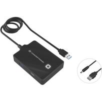Conceptronic HUBBIES 4-Port-USB 3.0/2.0-Hub - 90cm Kabel - USB 3.2 Gen 1 (3.1 Gen 1) Type-A - USB 2.0 - USB 3.2 Gen 1 (3.1 Gen 1) Type-A - 5000Mbit/s - Schwarz - 0,9 m - China (HUBBIES10B)