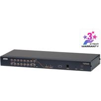 ATEN KH2516A 2-Konsole 16-Port Multi-Interface DisplayPort HDMI DVI VGA Cat 5 KVM Switch