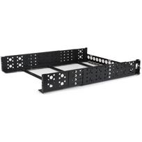 StarTech.com 2HE tiefenvestellbare 48,30cm (19)  Server Rack Schienen - Universal Rack Schiene - Rack-Schiene - Schwarz - 2U - 48.3 cm (19) - für P/N: RK2433BKM, RK2537BKM, RK3236BKF, RK4236BKB, RK4242BK24, RK4242BK30, RKQMCAB12V2