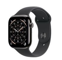 Watch Series 11 GPS + Cellular 42mm Slate Titanium Case with Black Sport Band - M/L