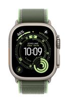 Apple Watch Trail Loop, Grün/Neon, Gehäusefarbe Schwarz, 49mm, S/M, MG9N4ZM/A