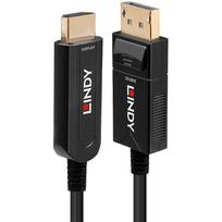 Lindy 30m Fibre Optic Hybrid DisplayPort 1.2 to HDMI 18G Cable