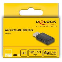 Delock Wi-Fi 6 Dualband WLAN USB Stick AX1800 (1201 + 574Mbps)