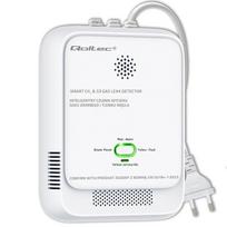 Gas leak and carbon monoxide detector LED
