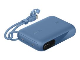 Belkin BoostCharge - Powerbank - mit Display - 10000 mAh - 20 Watt - PD - 2 Ausgabeanschlussstellen (24 pin USB-C) (BPB027HQBL)