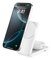 Belkin UltraCharge - Kabelloses Ladegerät - 2-in-1, Qi2, magnetisch, faltbar + AC-Netzteil - 25 Watt - Ultra Fast Charge (24 pin USB-C)