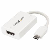 StarTech.com USB-C TO HDMI - POWER DELIVERY StarTech.com USB-C auf HDMI Adapter mit USB Stromversorgung - USB Typ C zu HDMI Konverter für Computer mit USB C - 4K 60Hz - Weiß (CDP2HDUCPW)