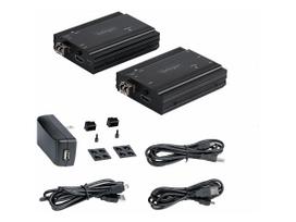 STARTECH.COM 4K HDMI USB LWL Extender - bis zu 300m MultiMode - 2x 10G MMF SFP+ Modul - KVM Extension Kit TX/RX (SV565FXHD4KU)