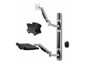 StarTech.com Wall Mount Workstation, VESA Mount For 32 Monitors (22lb/10kg), Fully Articulating Arms For Single Monitor Mount & Keyboard Tray, Includes Desktop Computer/PC Bracket - Ergonomic Standing Desk (2PASTSC-WALL-MOUNT) - Befestigungskit - Worksta (2PASTSC-WALL-MOUNT)