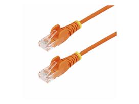 StarTech.com 1.5m Orange Slim CAT6 Ethernet Cable, Snagless, 28AWG, LSZH - Patch-Kabel - RJ-45 (M) zu RJ-45 (M) - 1.5 m - 3.6 mm - UTP - CAT 5/5e/6 - IEEE 802.3bt - ohne Haken, halogenfrei - orange (N6PAT150CMORS)