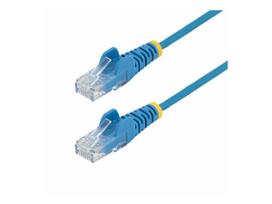 StarTech.com 10m Blue Slim CAT6 Ethernet Cable, Snagless, 28AWG, LSZH - Patch-Kabel - RJ-45 (M) zu RJ-45 (M) - 10 m - 3.6 mm - UTP - CAT 5/5e/6 - IEEE 802.3bt - ohne Haken, halogenfrei - Blau (N6PAT10MBLS)