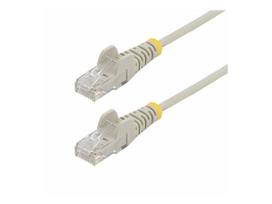 StarTech.com 10m Gray Slim CAT6 Ethernet Cable, Snagless, 28AWG, LSZH - Patch-Kabel - RJ-45 (M) zu RJ-45 (M) - 10 m - 3.6 mm - UTP - CAT 5/5e/6 - IEEE 802.3bt - ohne Haken, halogenfrei - Grau (N6PAT10MGRS)