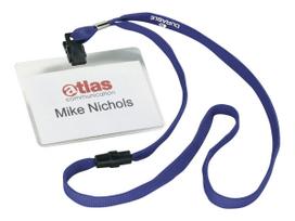 DURABLE Namensschild 60x90mm mit Textilband 10 1 Pg. Ã  10 StÃ¼ck 813907