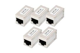 DIGITUS - Netzwerkkoppler - RJ-45 (W) zu RJ-45 (W) - abgeschirmt - CAT 6a - modular, Steckerbelegung 1:1 (Packung mit 5) (DN-93905-5)