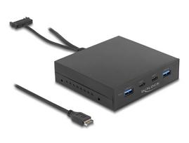 DeLOCK 3.5″ USB 3.2 Gen 2 Front Panel 2 x USB Type-C + 2 x USB Type-A