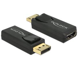 DeLOCK 4K Passive - Video- / Audio-Adapter - DisplayPort / HDMI - DisplayPort (M) - HDMI, 19-polig (W) - (DisplayPort 1,2) - Schwarz (65571)