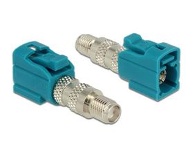 Delock - RF-Adapter - SMA weiblich zu FAKRA Z-Anschluss weiblich - Wasserblau