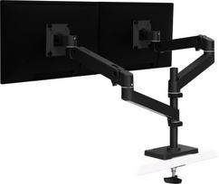 Ergotron LX Pro - Befestigungskit (Doppelarm) - für 2 LCD-Displays - grommet mount - Aluminium - Schwarz - Bildschirmgröße: bis zu 61 cm (bis zu 24 Zoll) (45-710-292)