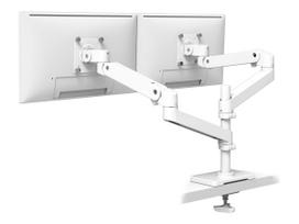 Ergotron LX Pro - Befestigungskit (Doppelarm) - für 2 LCD-Displays - grommet mount - Aluminium - weiß - Bildschirmgröße: bis zu 61 cm (bis zu 24 Zoll) (45-710-290)