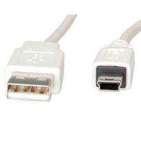 VALUE - USB-Kabel - USB (M) bis Mini-USB, Typ B (M) - USB 2.0 - 80 cm - weiß (11.99.8708)
