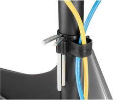 Manhattan Desk Mount for TV & Monitors, Stand Assembly, Tilt/Swivel/Rotation, For screens 10 to 27, VESA compatability: 75x75 and 100x100mm - check the dimensions of the four mounting holes on back of screen to ensure it fits, Max 7kg, Black, Bracket