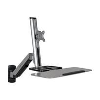 Tripp Eaton Tripp Lite Series WorkWise Wall-Mounted Workstation, Single Display - Befestigungskit (Tastaturablage, Mast, Befestigungsteile, Armhalterung, 2 dekorative Hüllen)