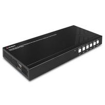 LINDY Extender - Erweiterung für Video/Audio - Sender - RS-232, HDMI, DisplayPort, HDBaseT - über CAT 6 - 5 Anschlüsse - bis zu 70 m (38338)