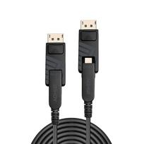 Lindy - DisplayPort-Kabelsatz - Mini DisplayPort (M) bis Mini DisplayPort (M) - DisplayPort 1,4 - 30,0m - 8K Unterstützung - Schwarz (38482)