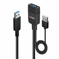Lindy Hybrid - USB-Verlängerungskabel - USB Typ A (M) zu USB Typ A, USB - USB 3,2 Gen 2 - 35,0m - Schwarz (43357)