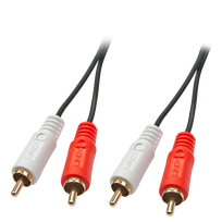 Lindy Premium - Audiokabel - RCA x 2 (M) bis RCA x 2 (M) - 5 m (35663)